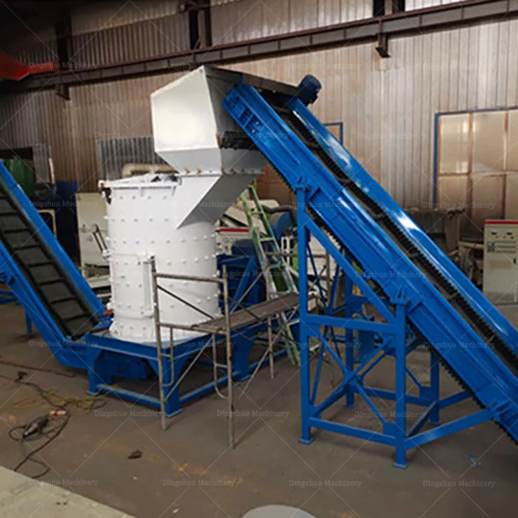 Scrap motor rotor recycling line