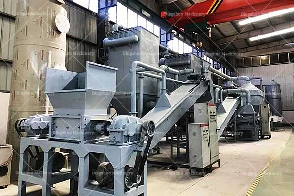 Small lithium battery crushing and recycling line